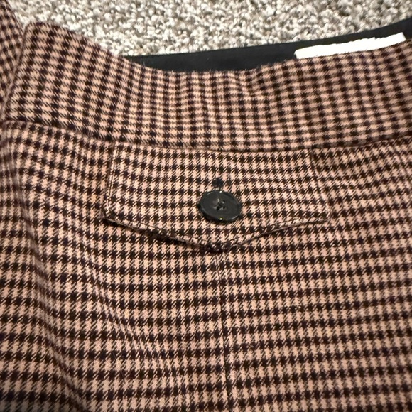 DEREK LAM 10 CROSBY BROWN STITCHED CREASE FLARE TROUSER SIZE 10 - Picture 3 of 9